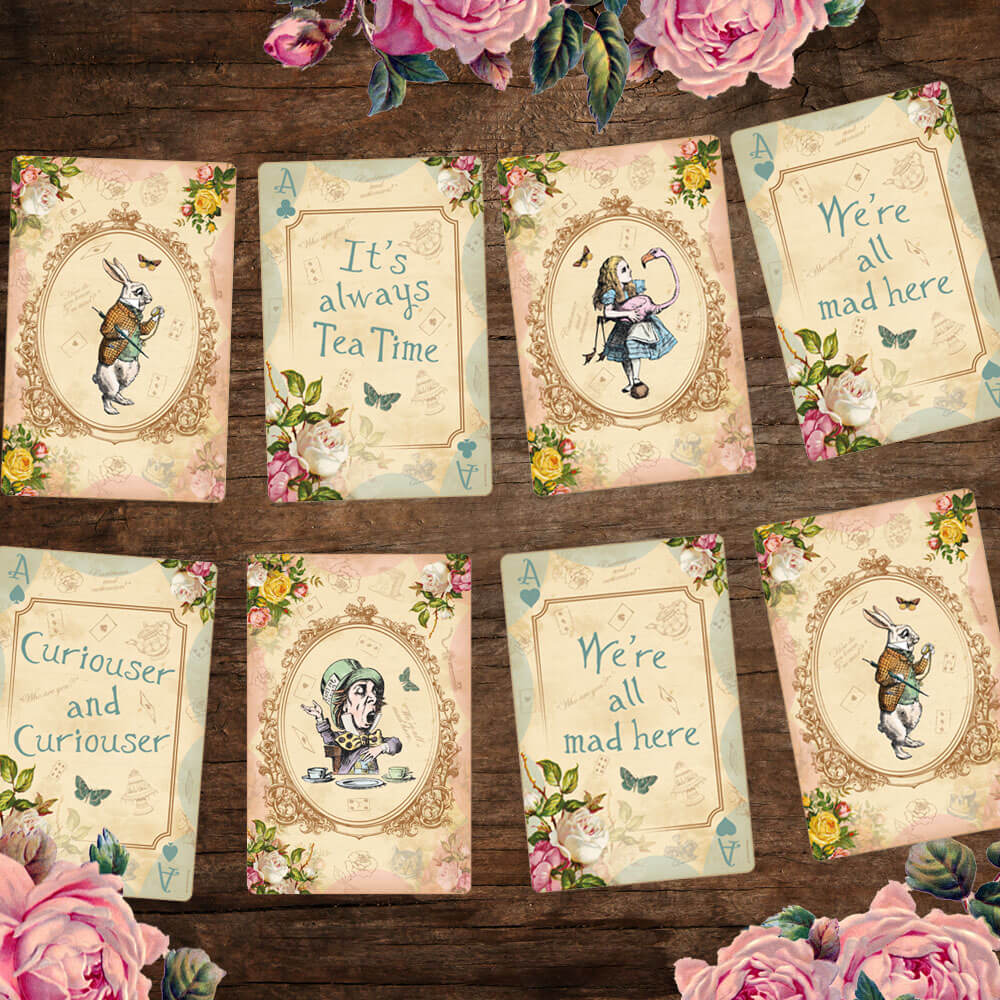 Printable Alice in Wonderland Bunting Printable Alice in Wonderland Bunting
